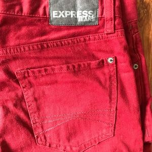 Express Men’s Red Slim Fit jeans